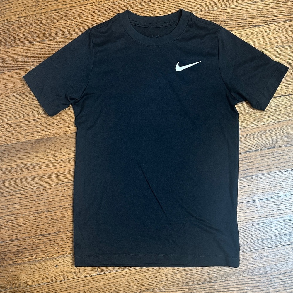 Nike Boys Black Short Sleeve Dri-fit Tee